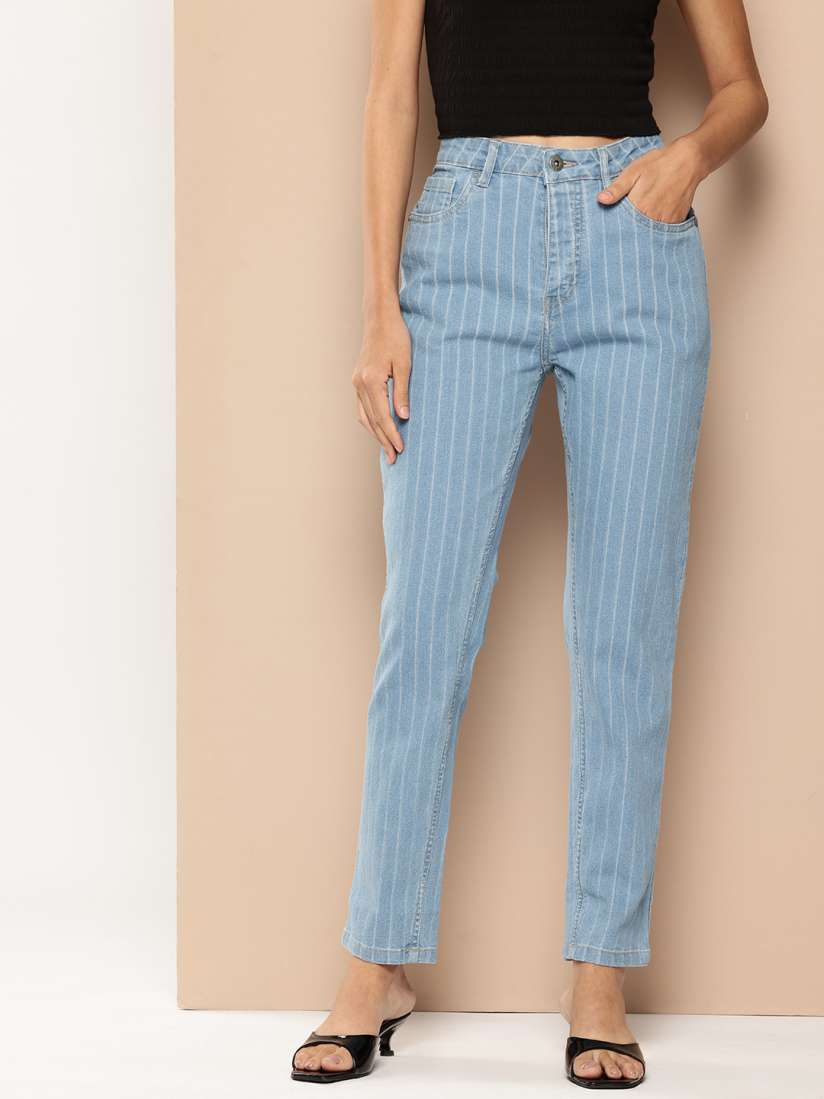 Buy striped jeans top