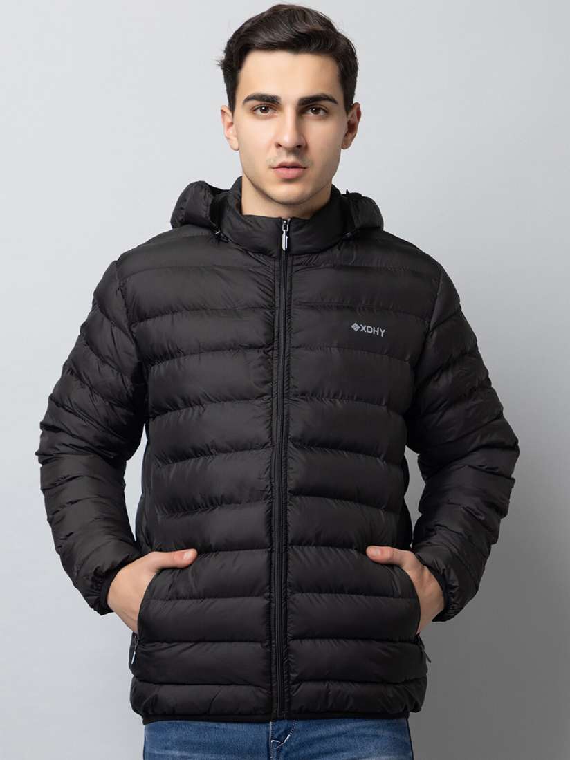 Buy Xohy Long Sleeves Hood Lightweight Puffer Jacket Jackets for Men 26476266 Myntra