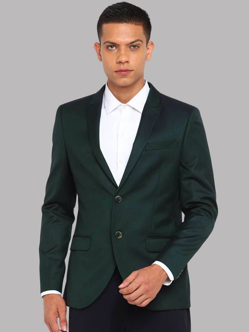 Buy Givo Peaked Lapel Collar Single Breasted Formal Blazer Blazers for Men 26478968 Myntra