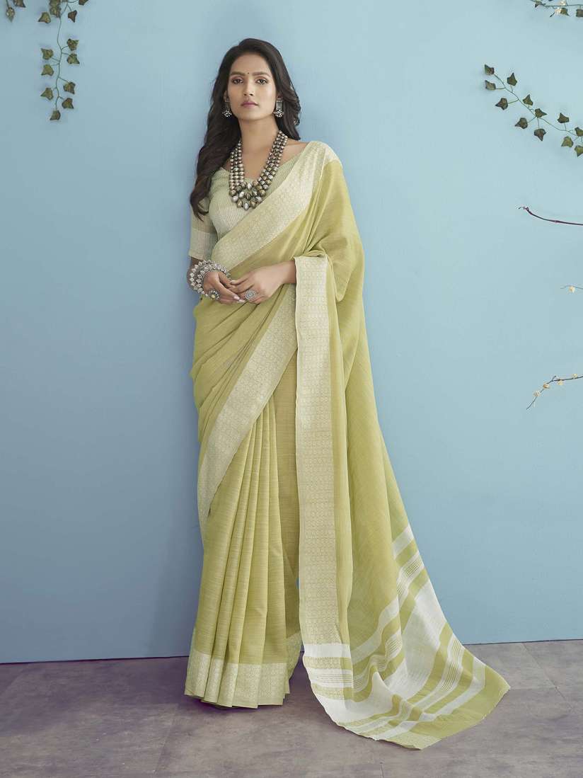 Myntra linen sarees cheap