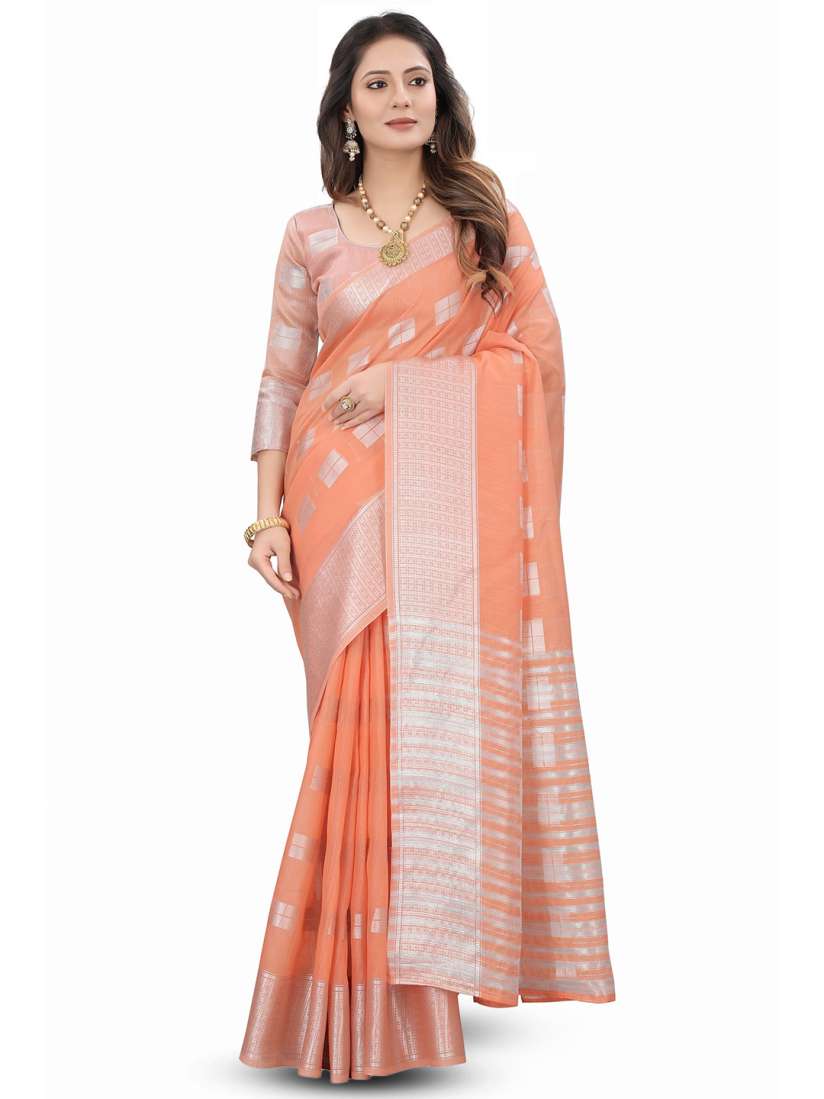 Buy MOLTIRA Ethnic Motifs Woven Design Zari Detail Pure Linen Saree Sarees for Women 26488726 Myntra