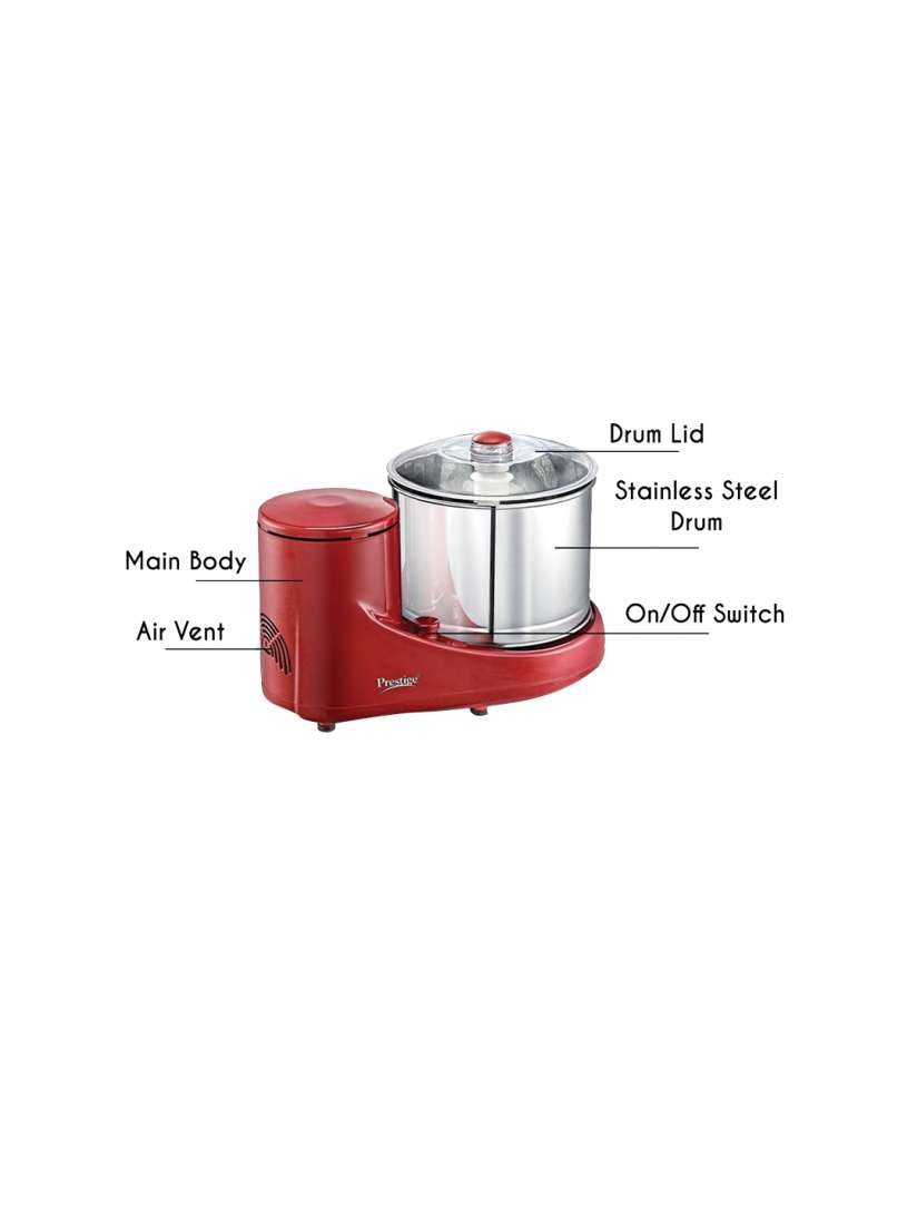 Buy Prestige PWG 06 Red Wet Grinder with Stainless Steel Drum 2 L Juicer Mixer Grinder for Unisex 26492684 Myntra