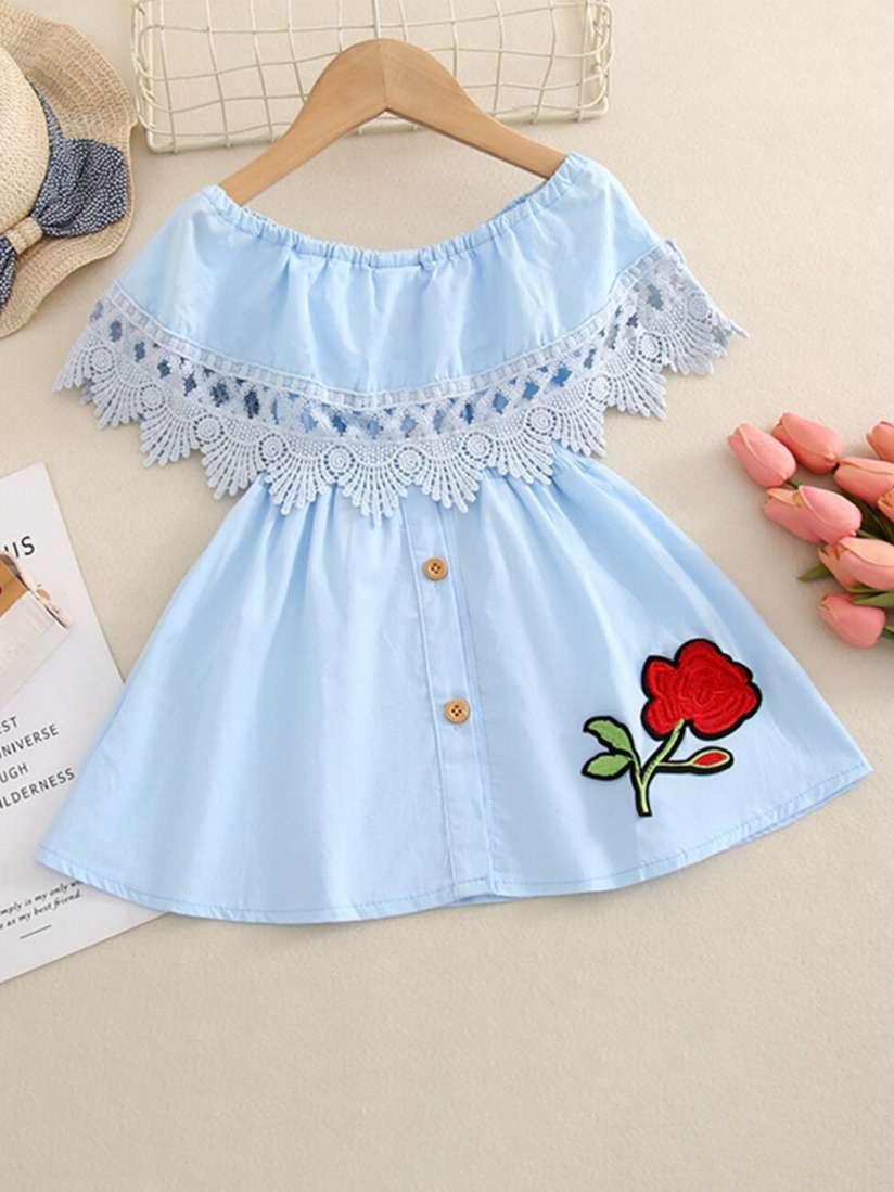 Buy INCLUD Girls Off Shoulder Fit Flare Dress Dresses for Girls 26493438 Myntra