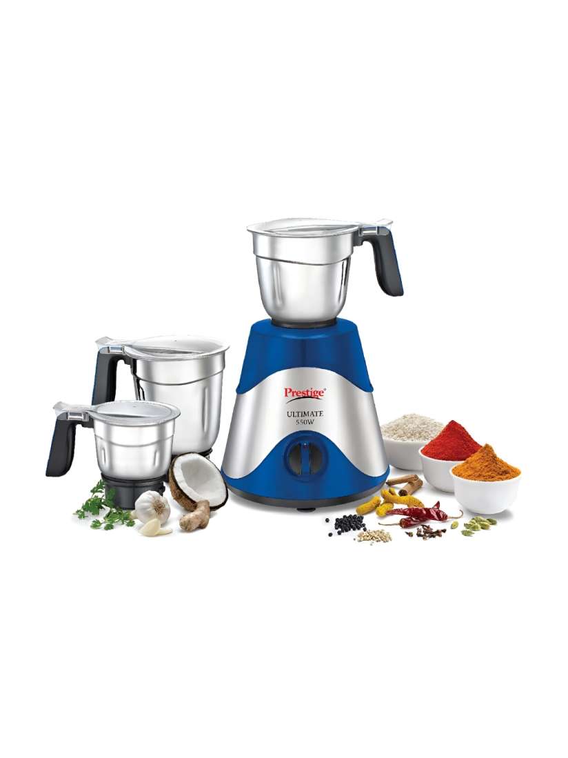 Buy Prestige Ultimate Blue SilverMixer 3 Pcs Grinder 1600 ml 1300 ml 700 ml 550 W Juicer Mixer Grinder for Unisex 26495396 Myntra