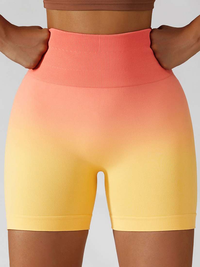 Orange yoga shorts shop