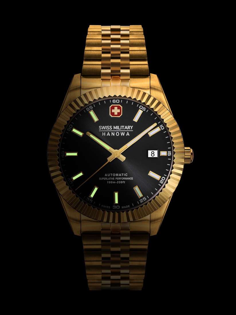 Buy SWISS MILITARY HANOWA Men Textured Dial Analogue Automatic Watch SMWGL0002110 Watches for Men 26511302 Myntra