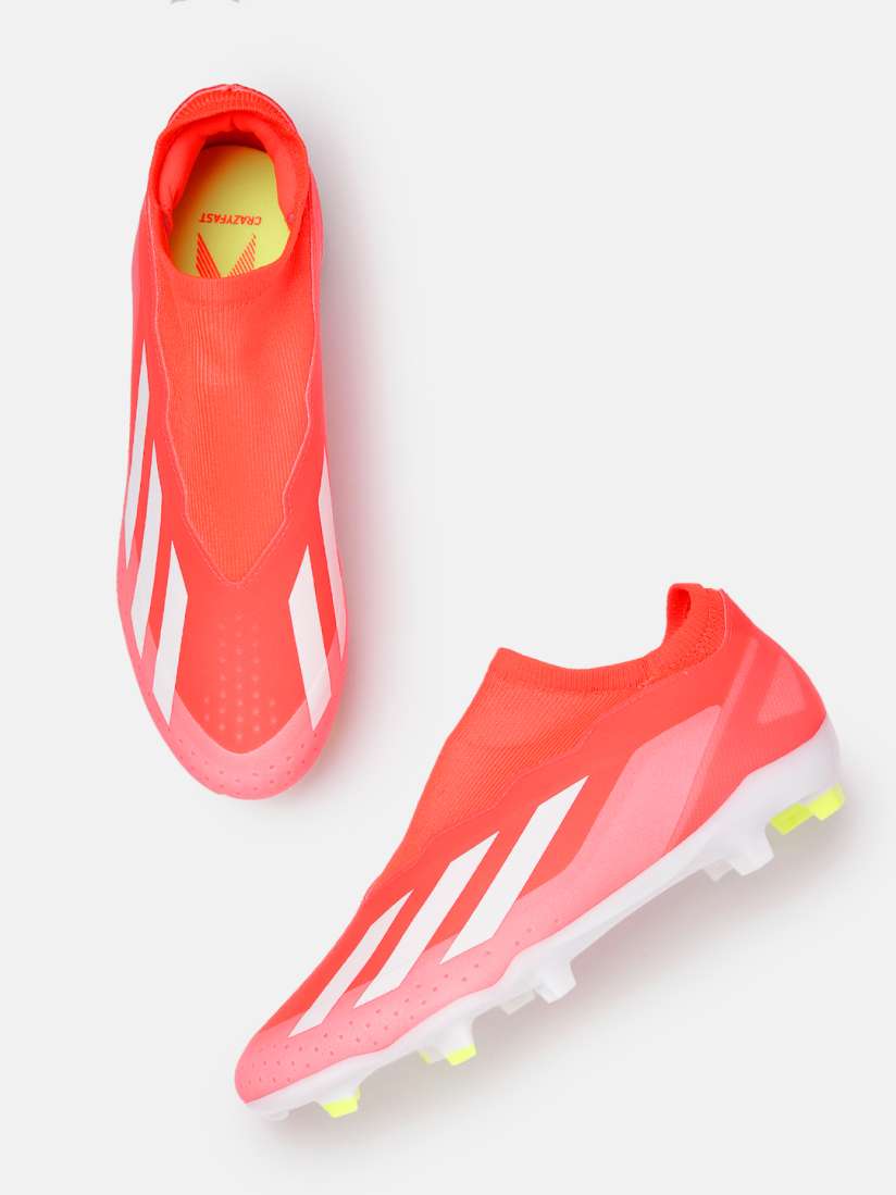 Buy ADIDAS Unisex Round Toe X CRAZYFAST LEAGUE LL FG Football Shoes with Striped Detail Sports Shoes for Unisex 26518116 Myntra
