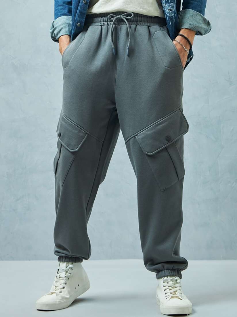 Buy Bewakoof Heavy Duty 1.0 Men Super Loose Fit Cargo Joggers Track Pants for Men 26518224 Myntra
