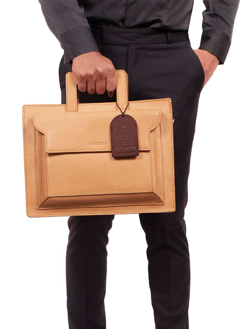 Hidesign leather laptop bags discount
