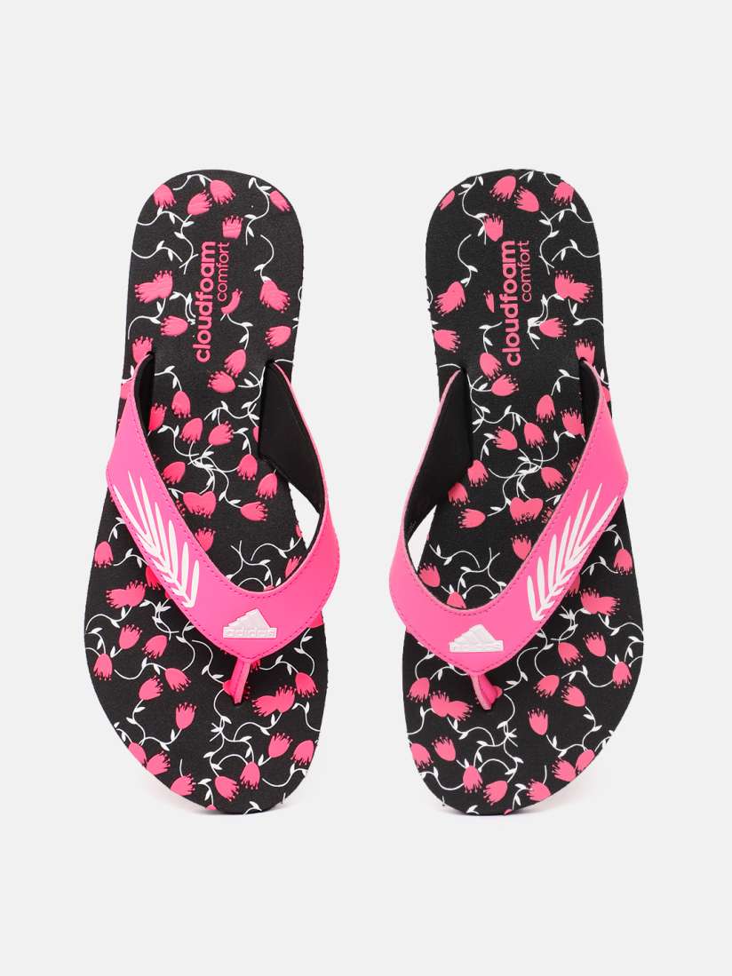Buy ADIDAS Women Floral Printed Thong Flip Flops with Brand Logo Detail Flip Flops for Women 26519482 Myntra
