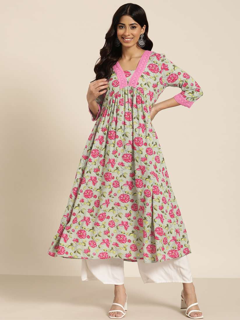 Myntra anarkali kurta clearance