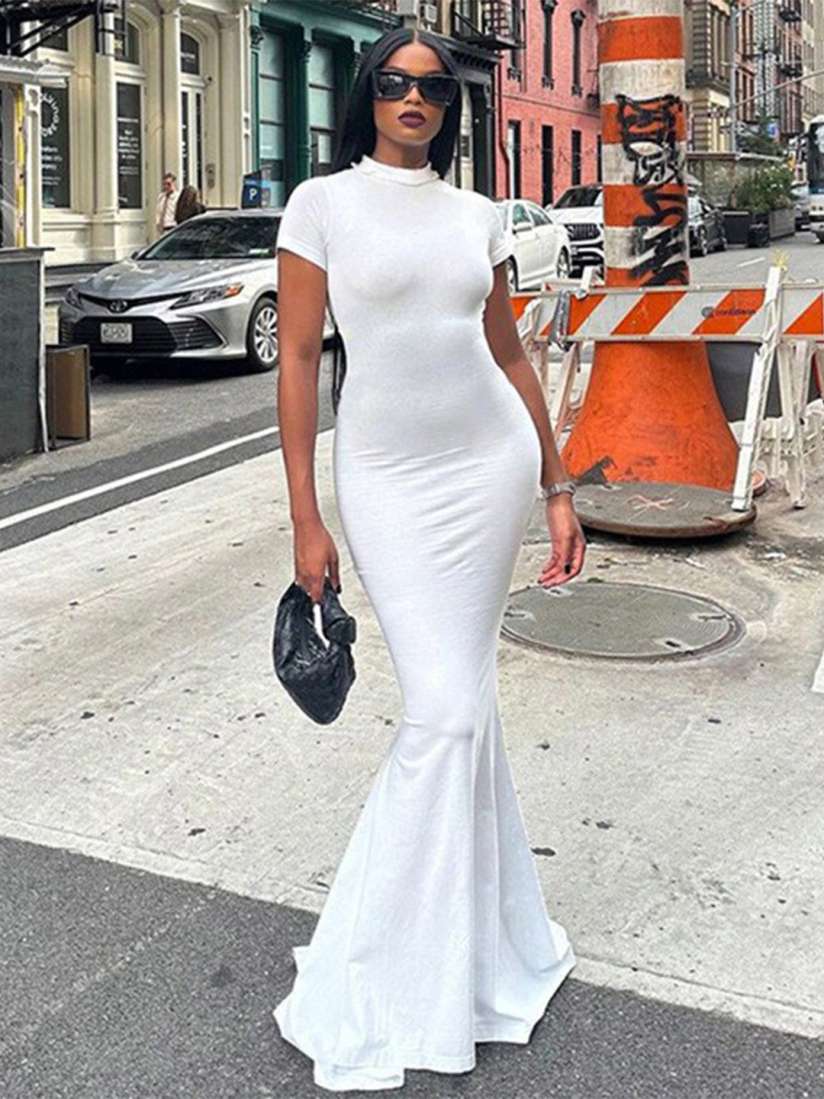 Buy StyleCast White High Neck Maxi Dress Dresses for Women 26559684 Myntra