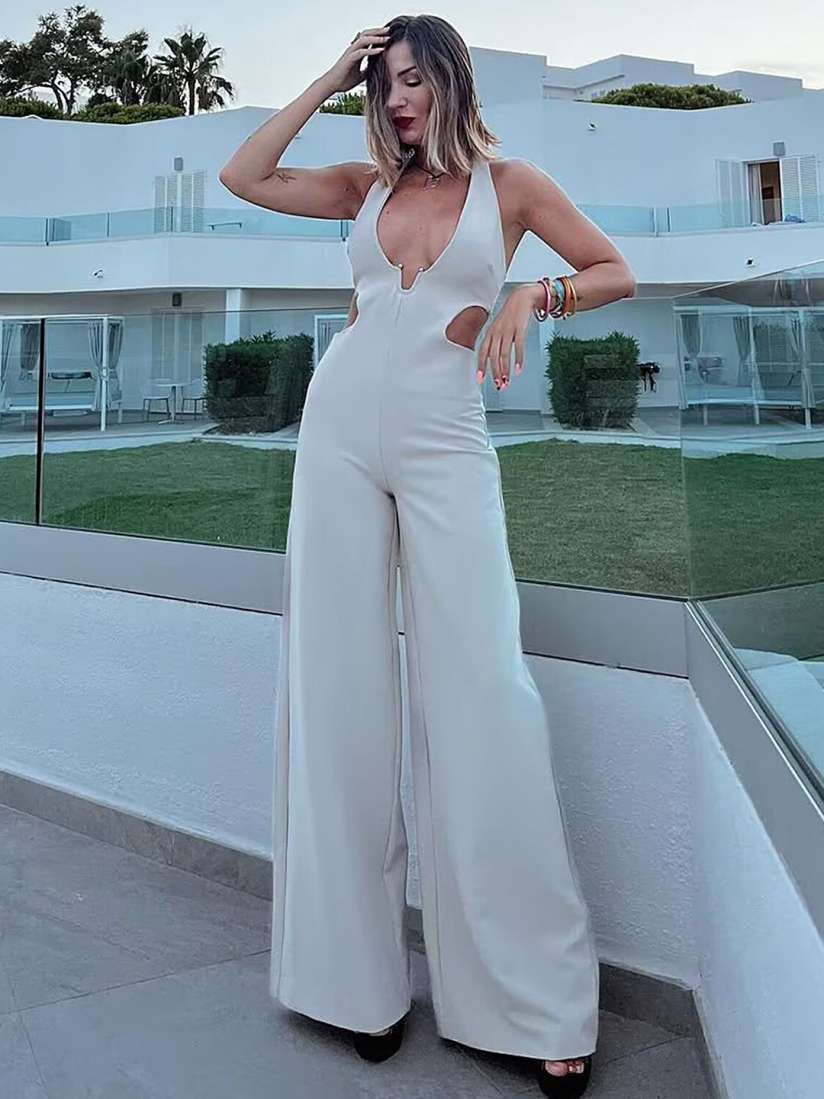 Cut out culotte jumpsuit cheap