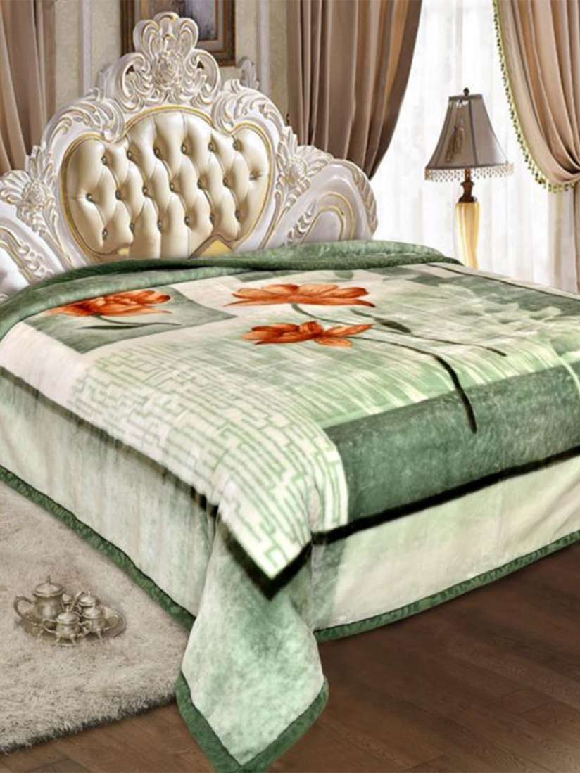 Buy Signature Green Red Floral Heavy Winter Single Bed Blanket Quilts Dohars Blankets Quilts and Dohars for Unisex 26567684 Myntra