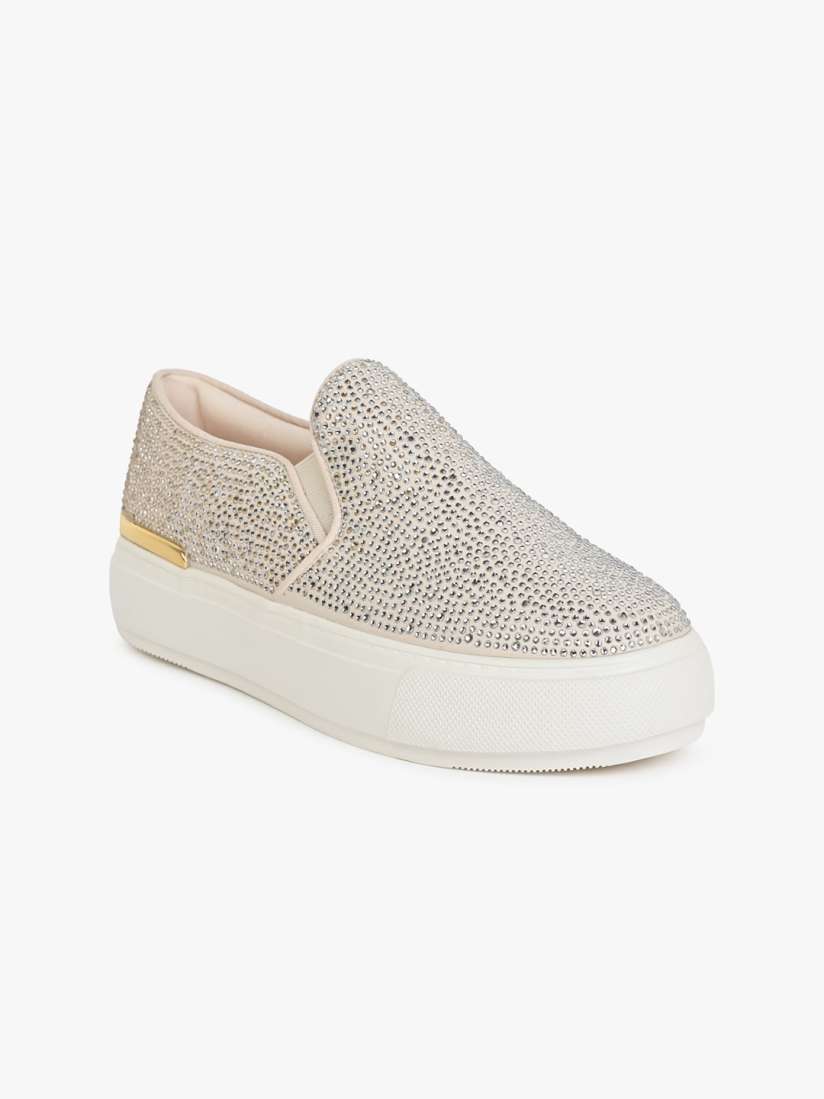 Buy ALDO Women Embellished Round Toe Slip On Sneakers Casual Shoes for Women 26576558 Myntra