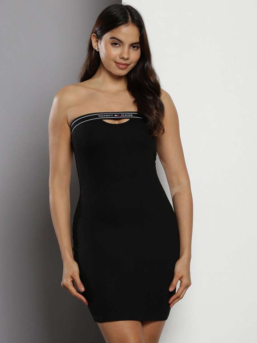 Buy Tommy Hilfiger Strapless Cut Out Detail Bodycon Mini Dress Dresses for Women 26581774 Myntra