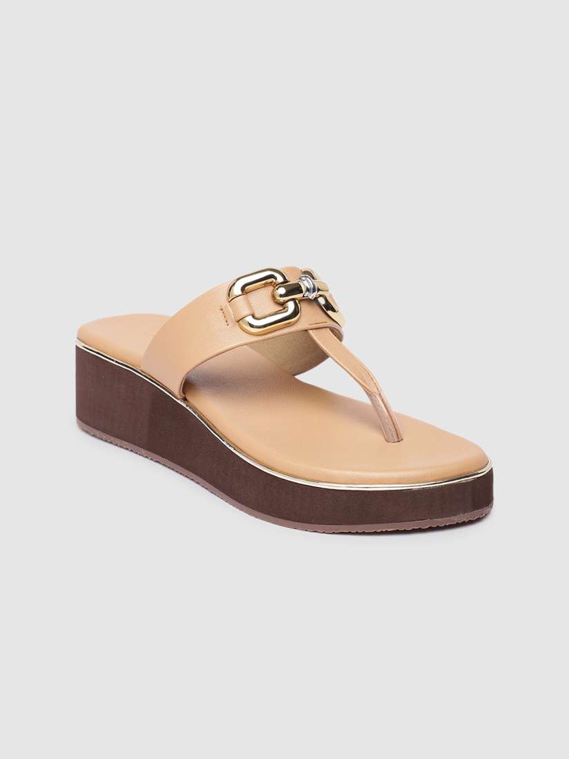 Buy Inc. 5 T strap Embellished Flatforms Heels for Women 26589386 Myntra