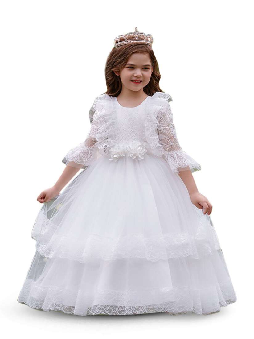 Buy StyleCast Girls White Self Design Maxi Dress Dresses for Girls 26594322 Myntra