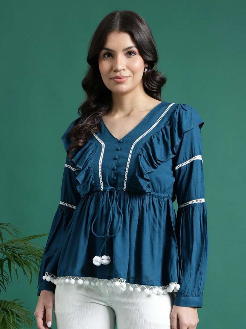 peplum tops myntra