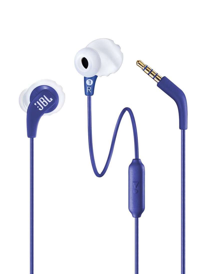 Buy JBL Blue Endurance Run 2 In Ear Wired Headset with TwistLock Technology IPX5 Sweatproof Headphones for Unisex 26612942 Myntra