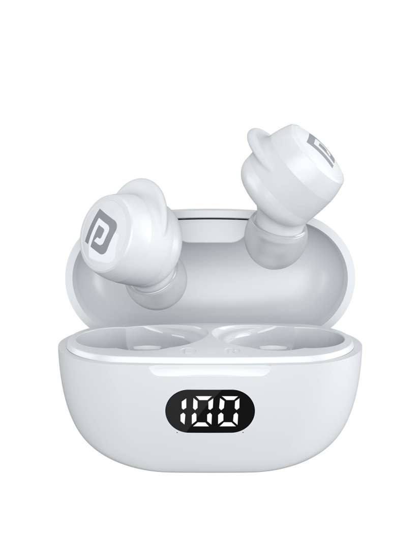 Buy Portronics Harmonics Twins S3 Smart TWS Bluetooth Earbuds With LED Display Headphones for Unisex 26614636 Myntra