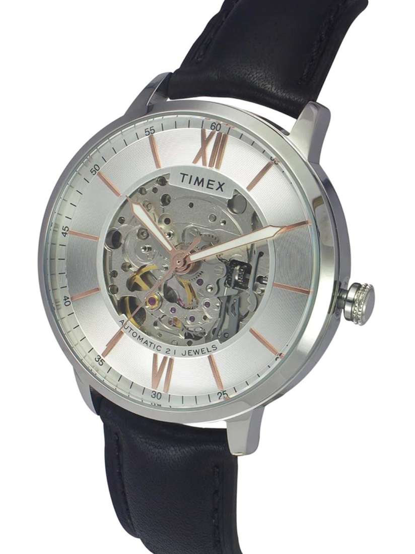 Buy Timex Men Skeleton Dial Leather Straps Analogue Watch TWEG23500 Watches for Men 26620470 Myntra