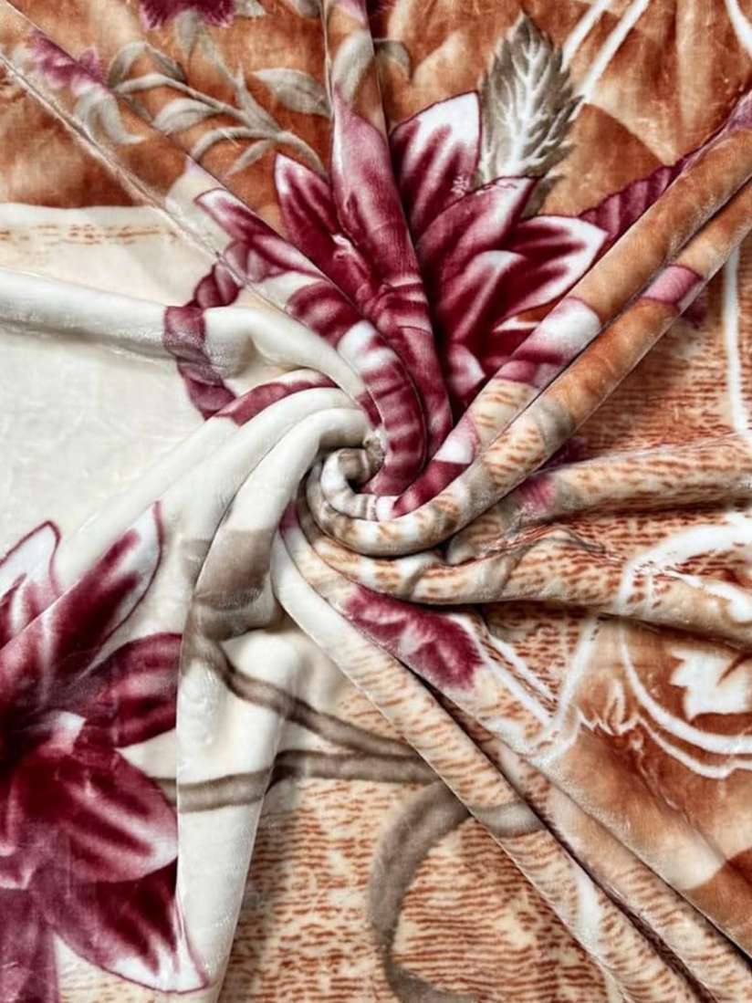 Buy Signature Platinum Premium Brown Pink Floral Heavy Winter Single Bed Mink Blanket Blankets Quilts and Dohars for Unisex 26639872 Myntra
