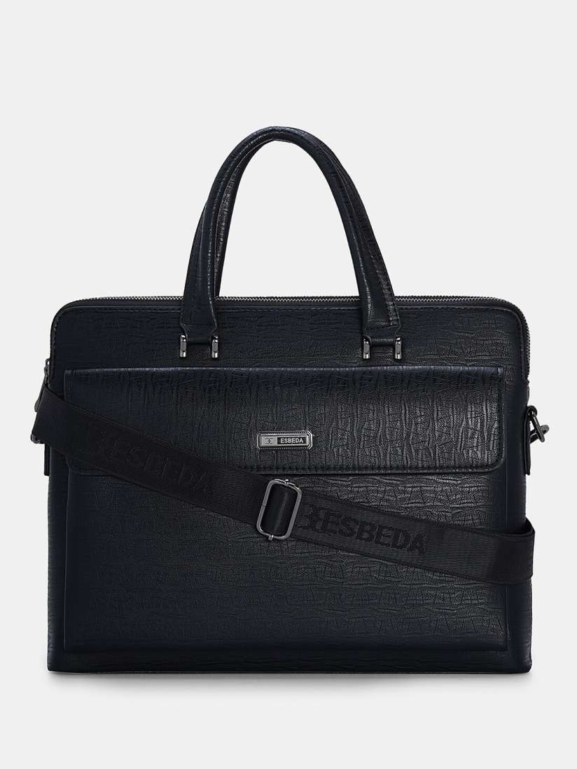 Buy ESBEDA Men Textured Laptop Bag Up to 14 inch Laptop Bag for Men 26641566 Myntra