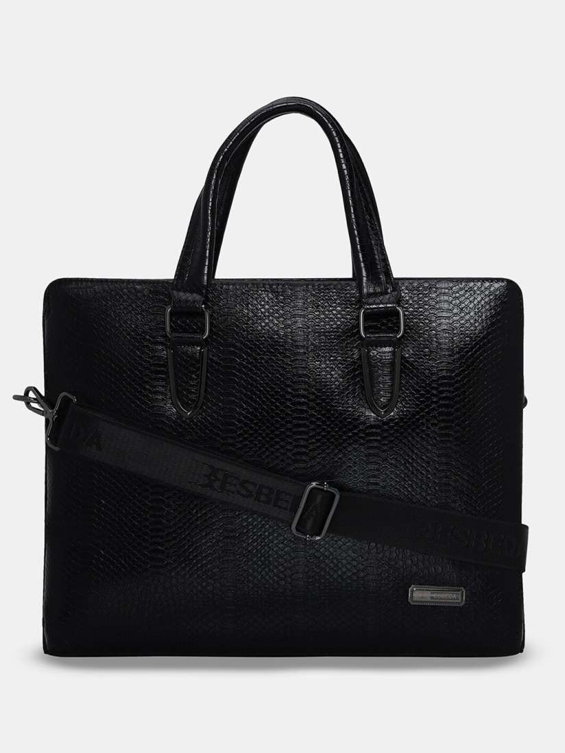 Buy ESBEDA Men Textured Laptop Bag Up to 14 inch Laptop Bag for Men 26641580 Myntra