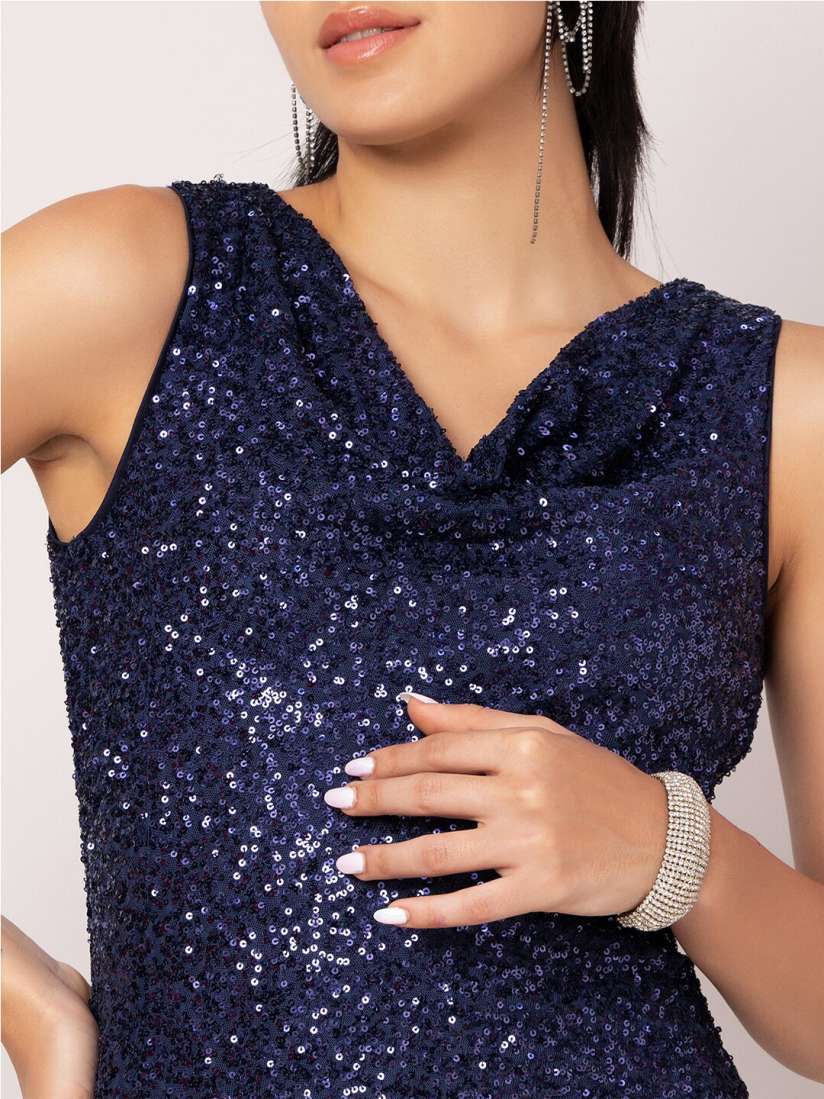 Faballey sequin dress top