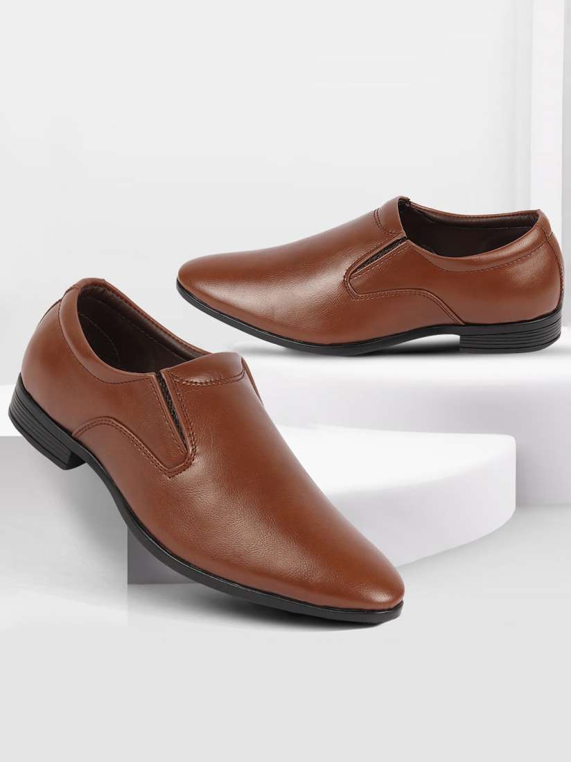 Buy FAUSTO Men Pointed Toe Formal Slip On Shoes Formal Shoes for Men 26666584 Myntra