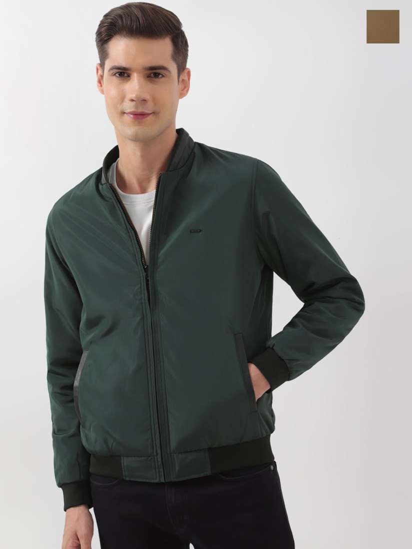 Buy PETER ENGLAND UNIVERSITY Stand Collar Reversible Bomber Jacket Jackets for Men 26670720 Myntra