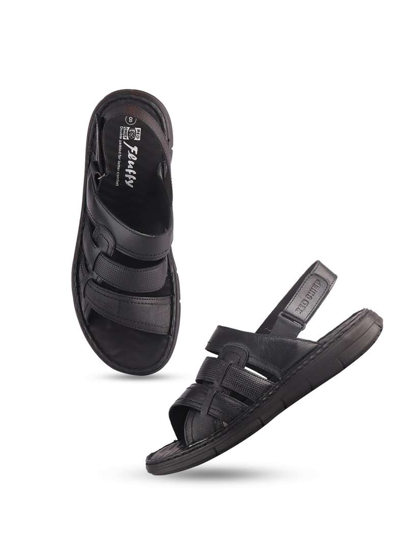 Red chief fluffy sandals on sale