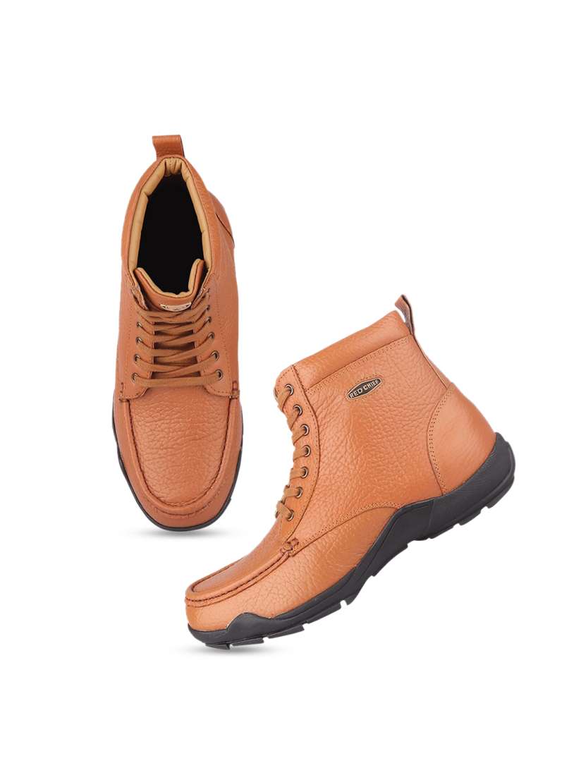Buy Red Chief Men Textured High Top Round Toe Leather Regular Boots Boots for Men 26673556 Myntra