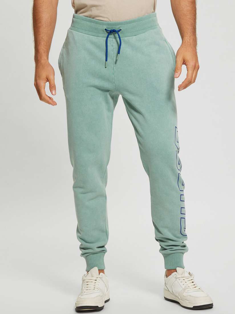 Buy GUESS Men Typography Printed Pure Cotton Mid Rise Jogger Track Pants for Men 26673876 Myntra