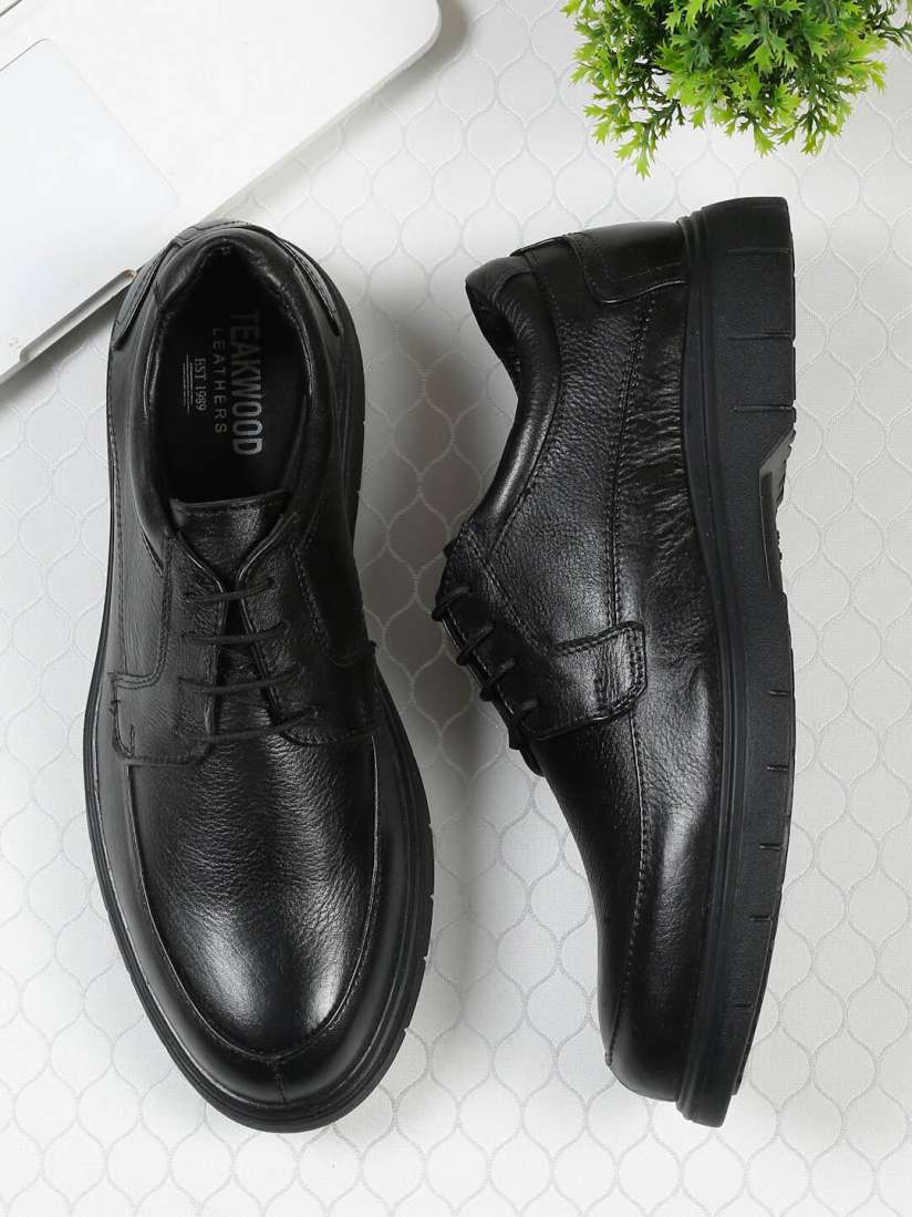 Teakwood leather formal shoes deals