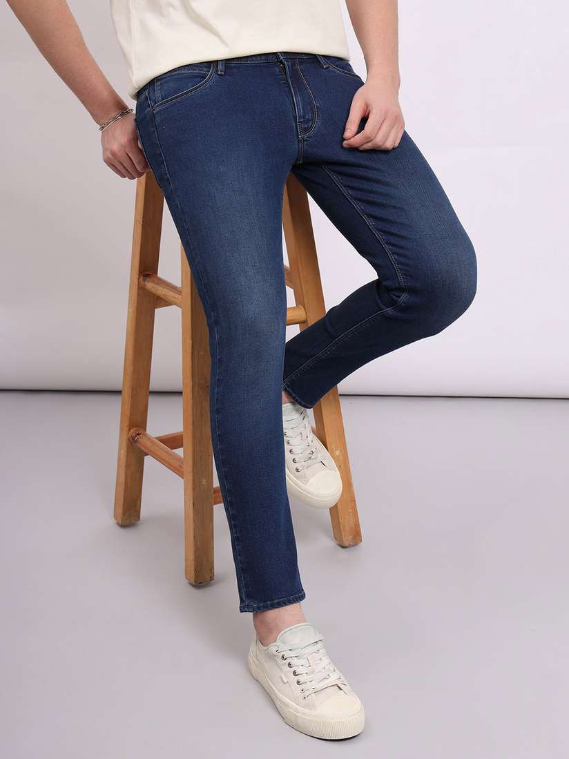 Buy Lee Men Skinny Fit Clean Look Low-Rise Stretchable Jeans