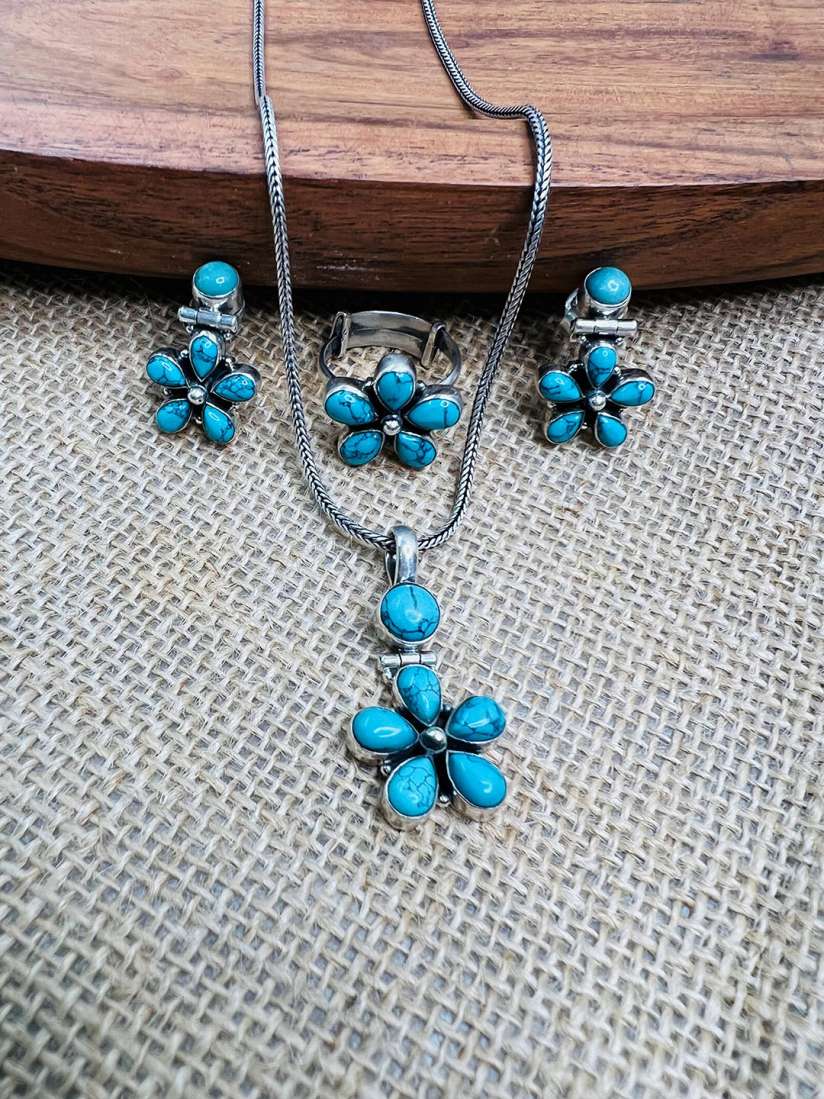 Sterling silver jewellery set store