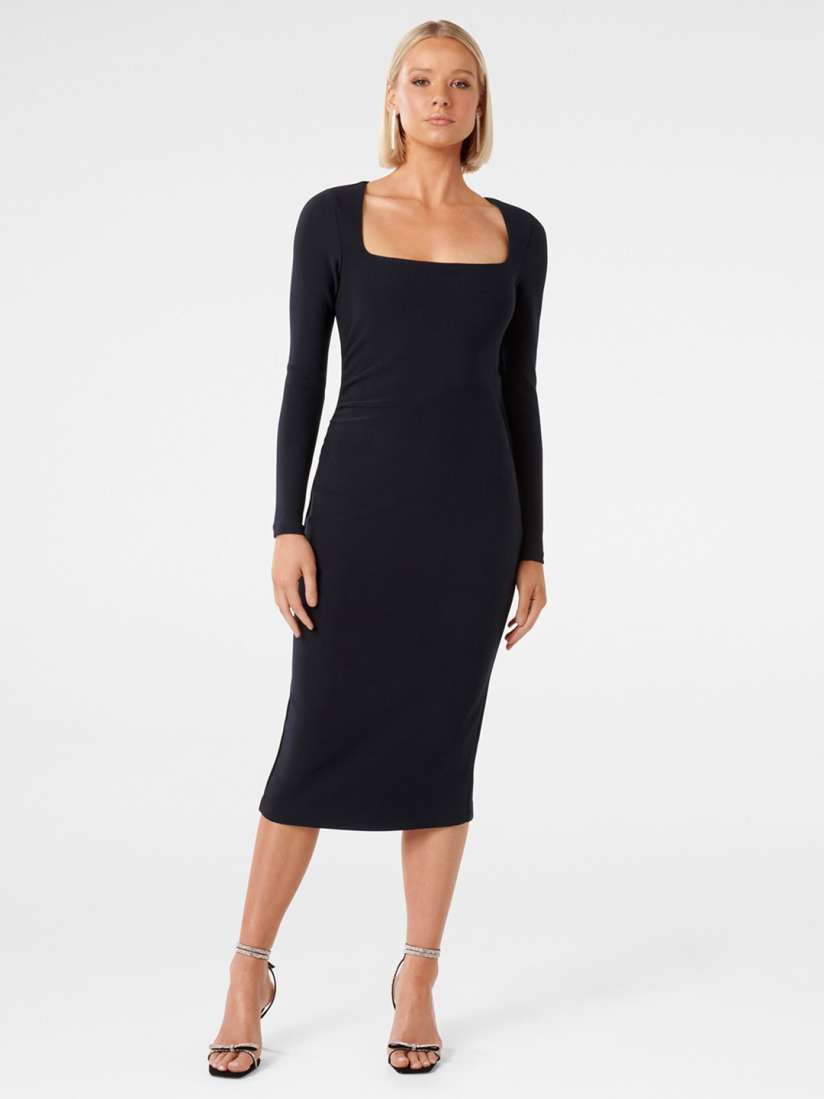 Buy Forever New Bodycon Straight Square Neck Midi Dress Dresses for Women 26690346 Myntra