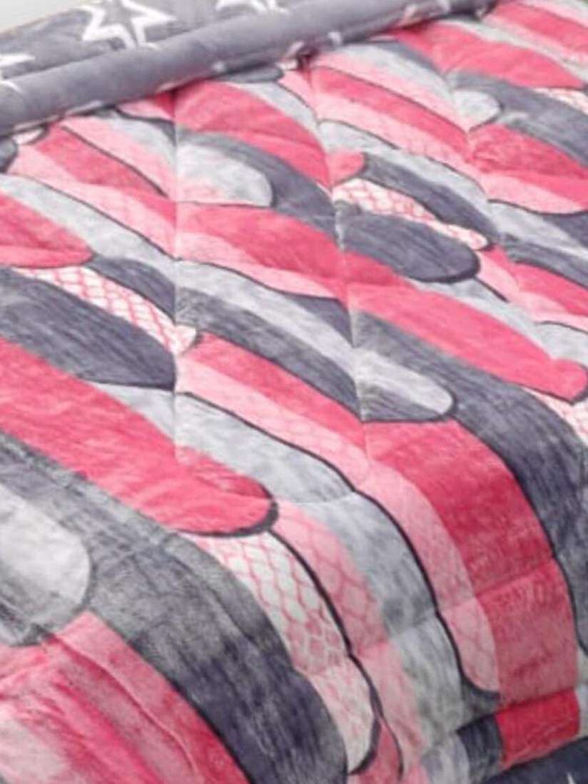 Buy Signature Bellagio Pink Grey Microfiber Heavy Winter Single Bed Quilt Blankets Quilts and Dohars for Unisex 26690670 Myntra