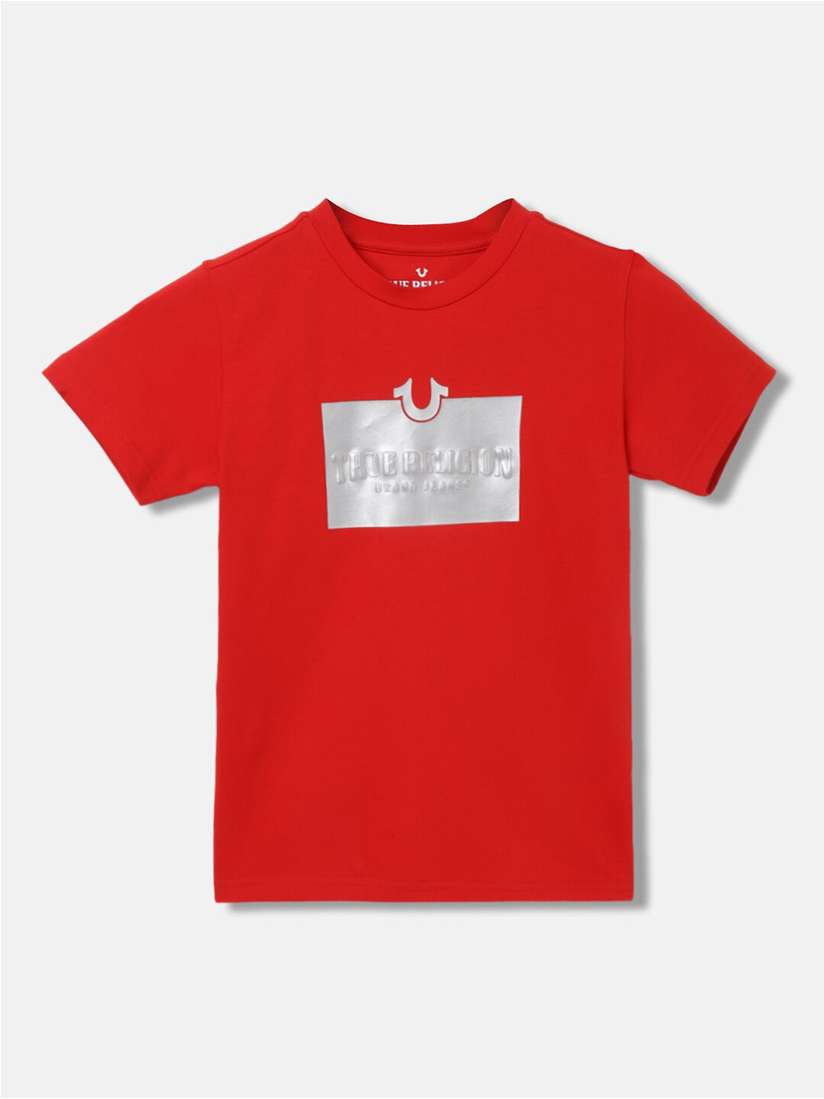 Printed Tshirts True Religion Shirt White And Red Buy True Religion Boys  Typography Printed Pure Cotton T-shirt