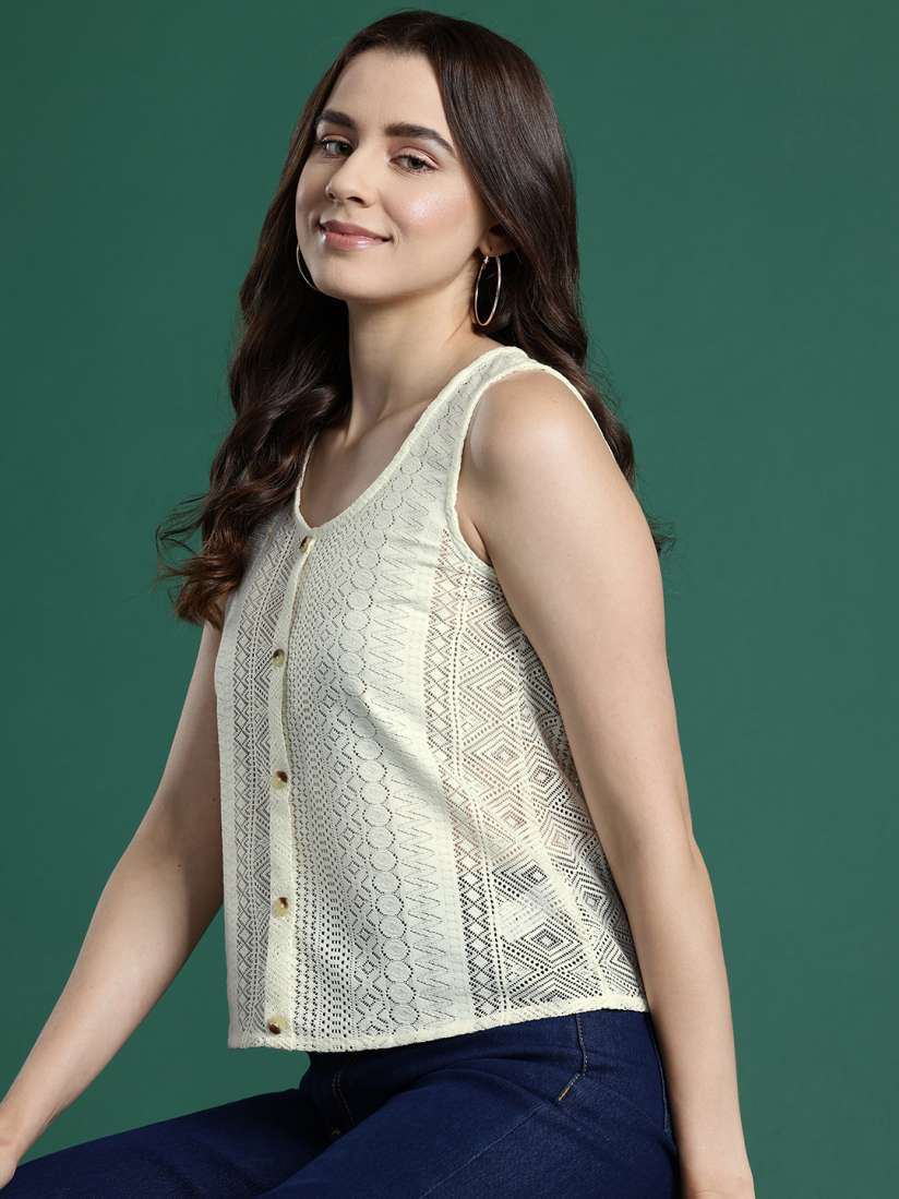 Buy DressBerry Knitted Top Tops for Women 26697142 Myntra