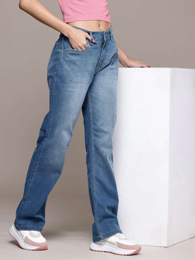 Buy The Roadster Life Co. Women Straight Fit Heavy Fade Stretchable Jeans Jeans for Women 26697644 Myntra
