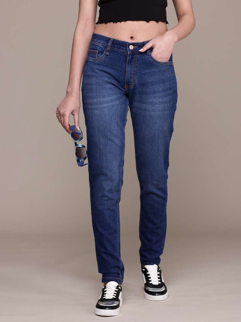 Buy The Roadster Life Co. Women Mom Fit Light Fade Stretchable Jeans Jeans for Women 26697878 Myntra
