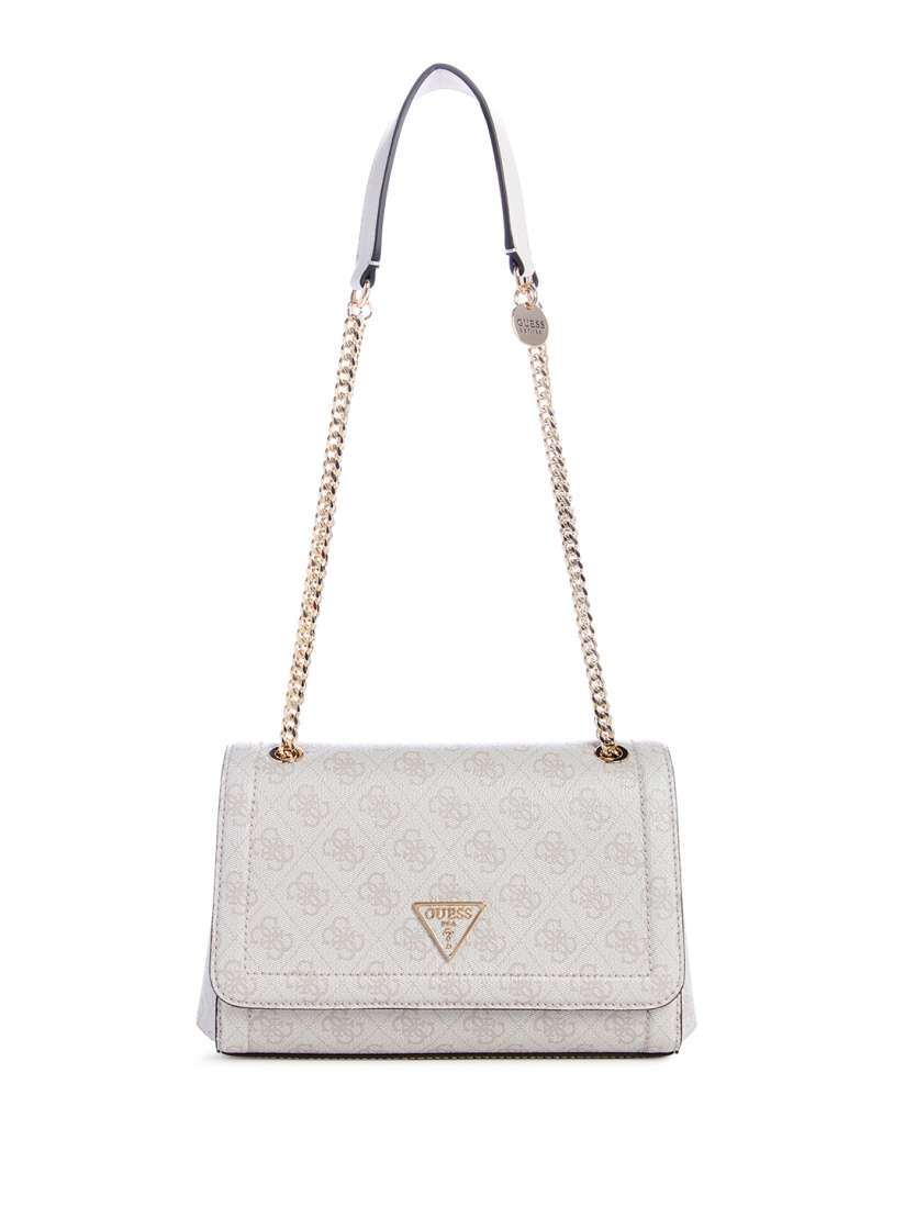 Buy GUESS Brand Logo Printed Structured Shoulder Bag Handbags for Women 26700212 Myntra