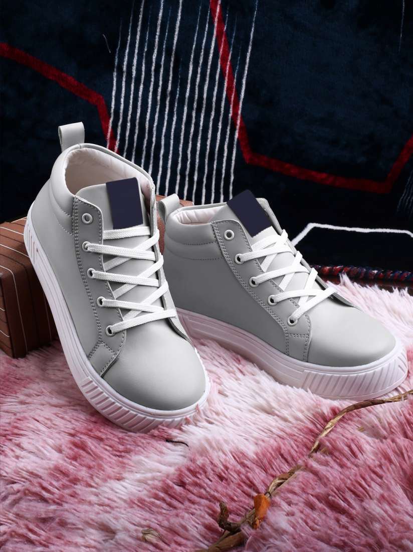 Buy The Roadster Lifestyle Co. Women Grey Lace Up Sneaker Casual Shoes for Women 26704966 Myntra