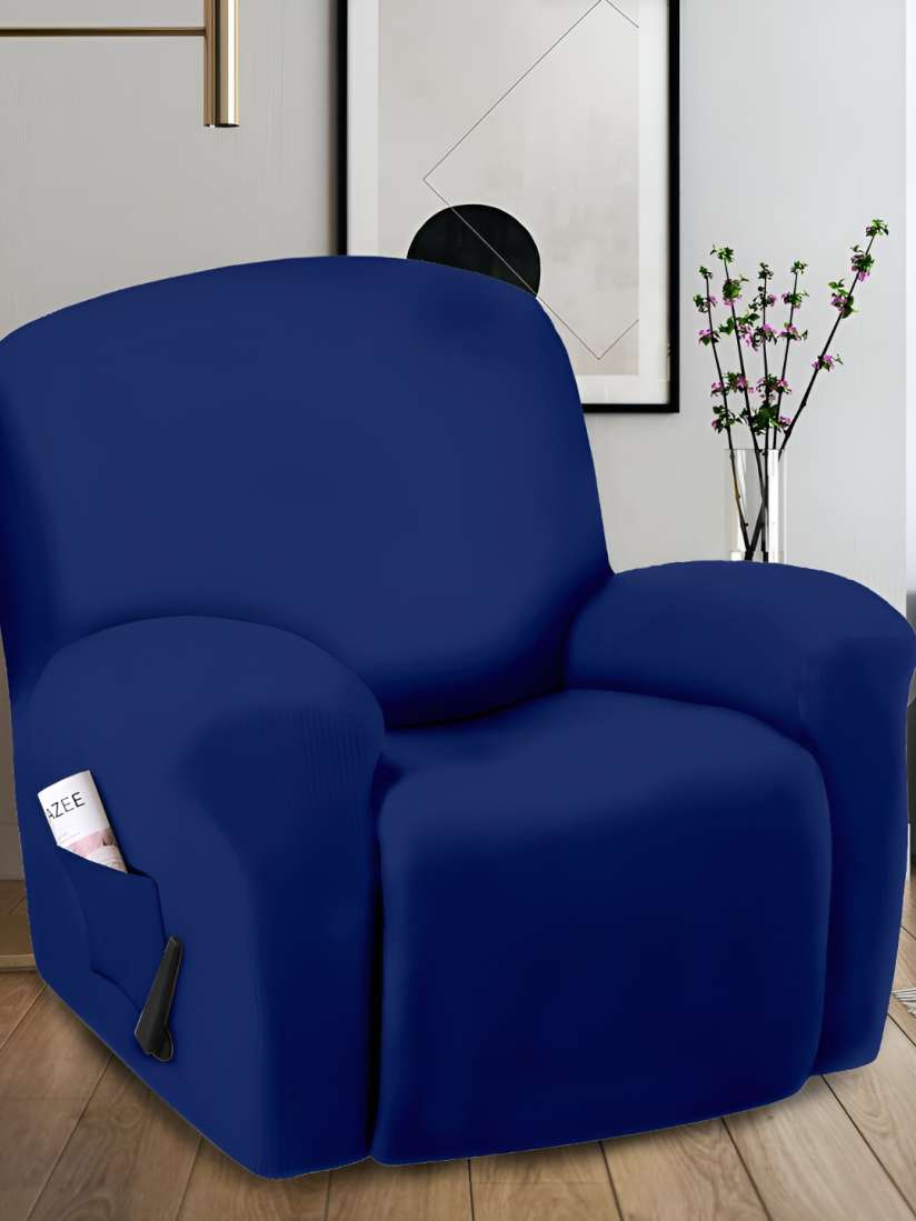 Navy blue recliner cover on sale
