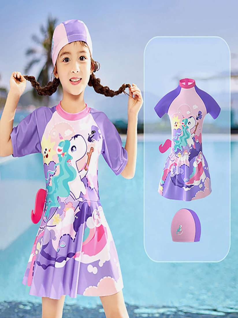 Swimming dress of girls deals