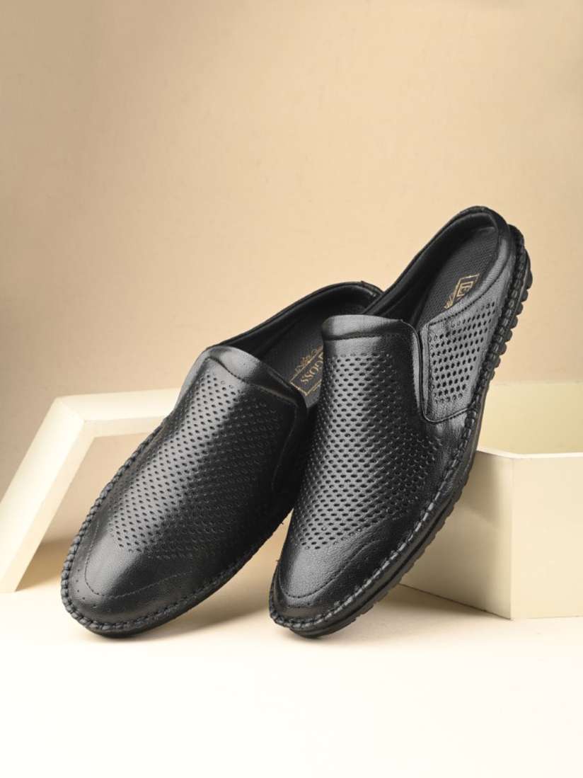Buy Egoss Men Perforated Round Toe Leather Clogs Casual Shoes for Men 26717660 Myntra