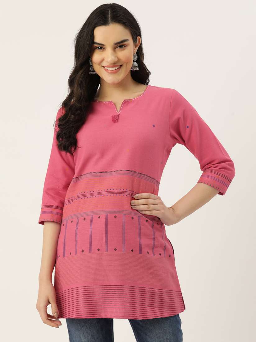 Buy Rue Collection Woven Design Pure Cotton Kurti Kurtis for Women 26719544 Myntra